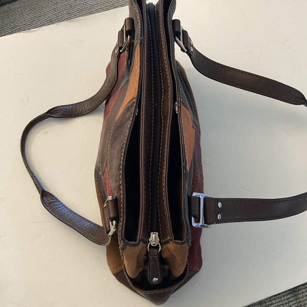 Fossil Patchwork Leather Shoulder Bag - image 3